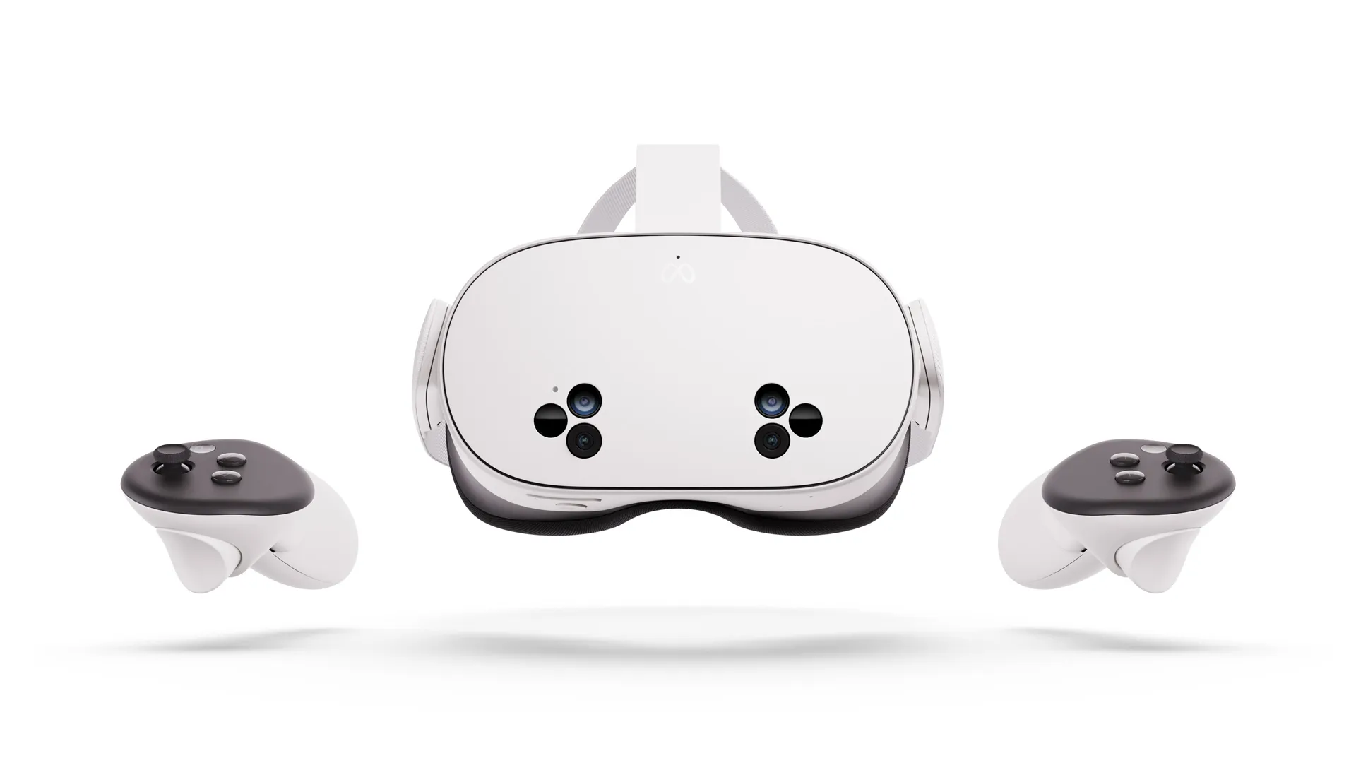 Meta Quest 3S headset and controllers